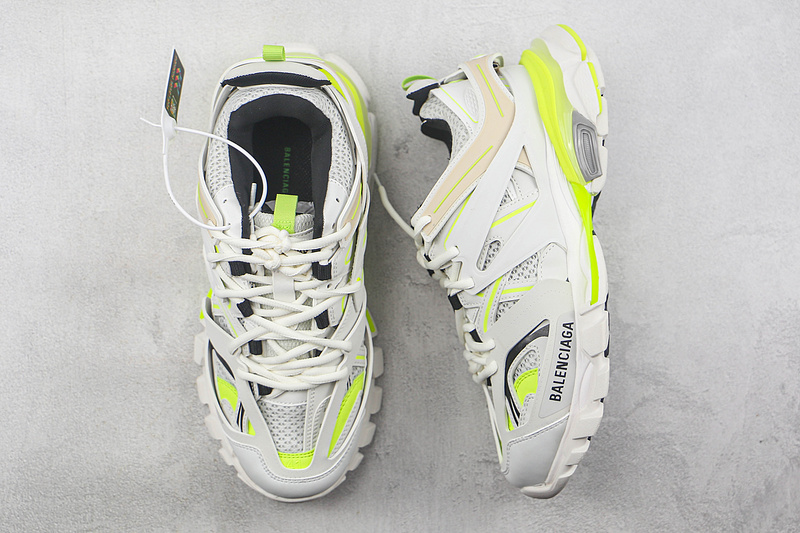 Balenciaga Track 3.0 Sneakers Light Grey/Fluorescent Green/Black 15