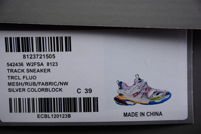 Balenciaga Track 3.0 Sneakers Silver/Multi-Color 23