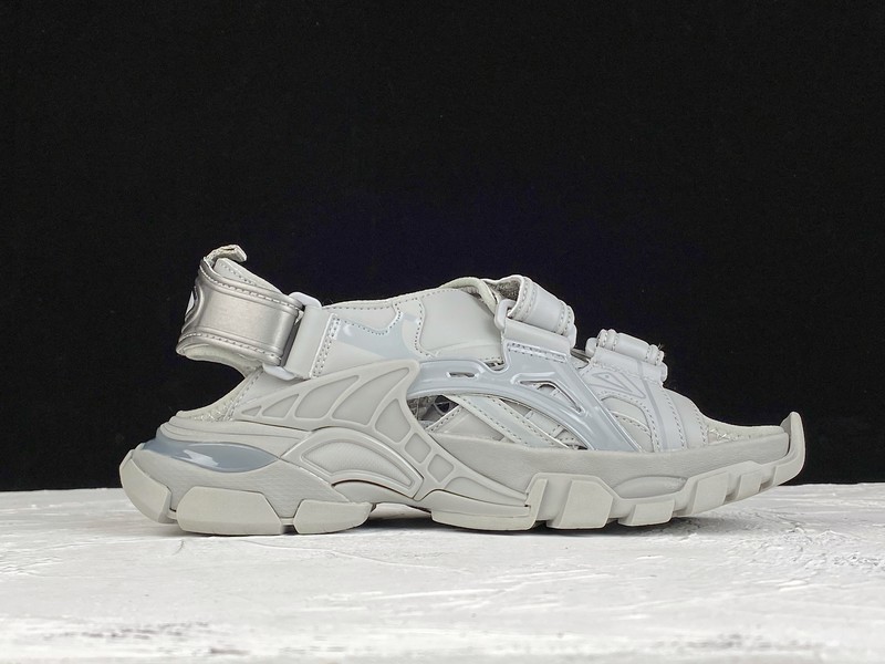 Get Balenciaga Track 4.0 Sandal Light Gray/Light Gray 9