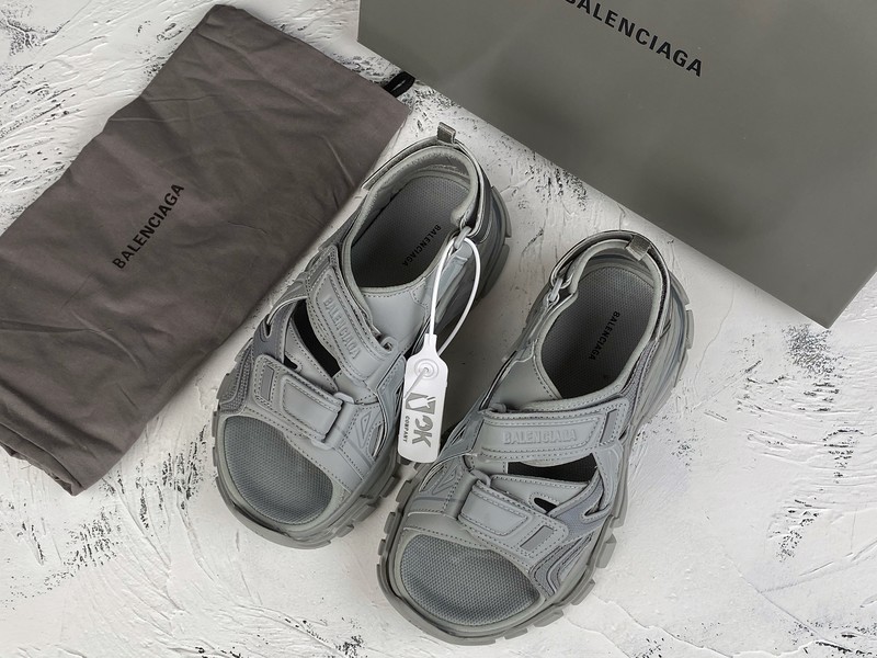 Get Balenciaga Track 4.0 Sandal Light Gray/Light Gray 23