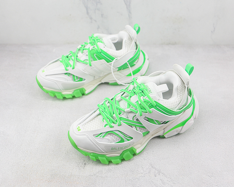 Ok Balenciaga Track 3.0 Sneakers White/White/Green 11