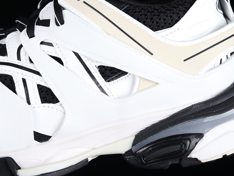 Balenciaga Tess S.Gomma Sneaker White/Black/Beige 3