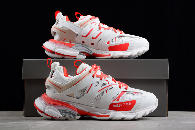 Balenciaga Track Sneakers Light Grey/Red/White 7