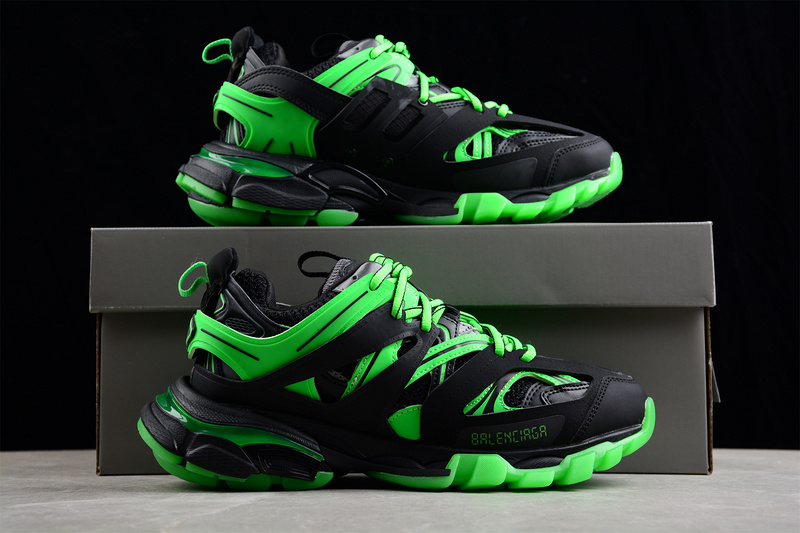 Balenciaga Track 3.0 Sneaker Black/Black/Green 13