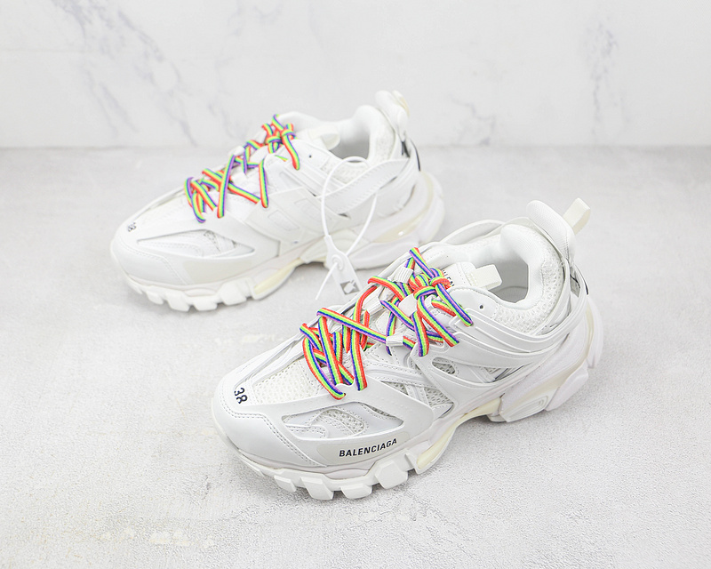 Ok Balenciaga Track Mule Clear Sole Sneakers 3.0 White/Multi-Color 5