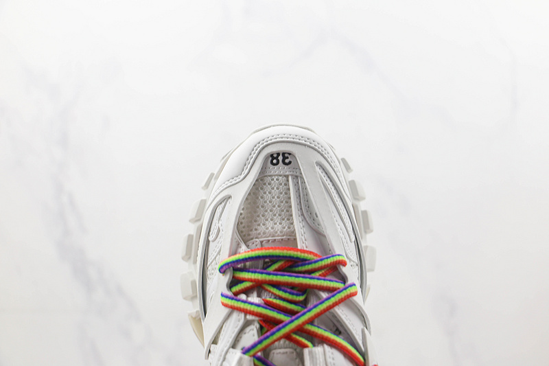 Ok Balenciaga Track Mule Clear Sole Sneakers 3.0 White/Multi-Color 17