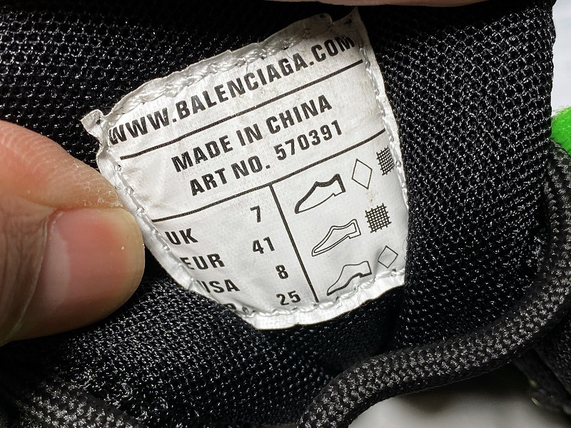 Ok Balenciaga Track 2.0 Sneaker Black/Green 13