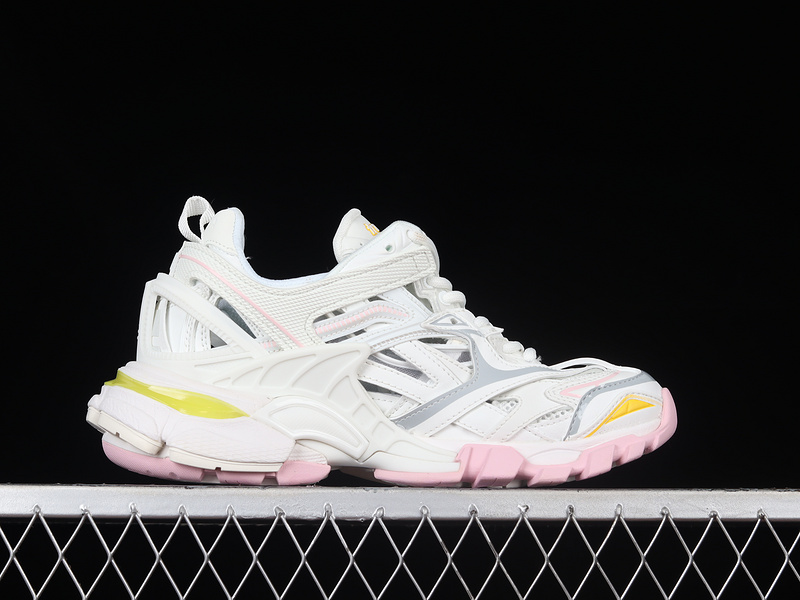 Balenciaga Track 4.0 Sneakers White/Yellow/Pink 7