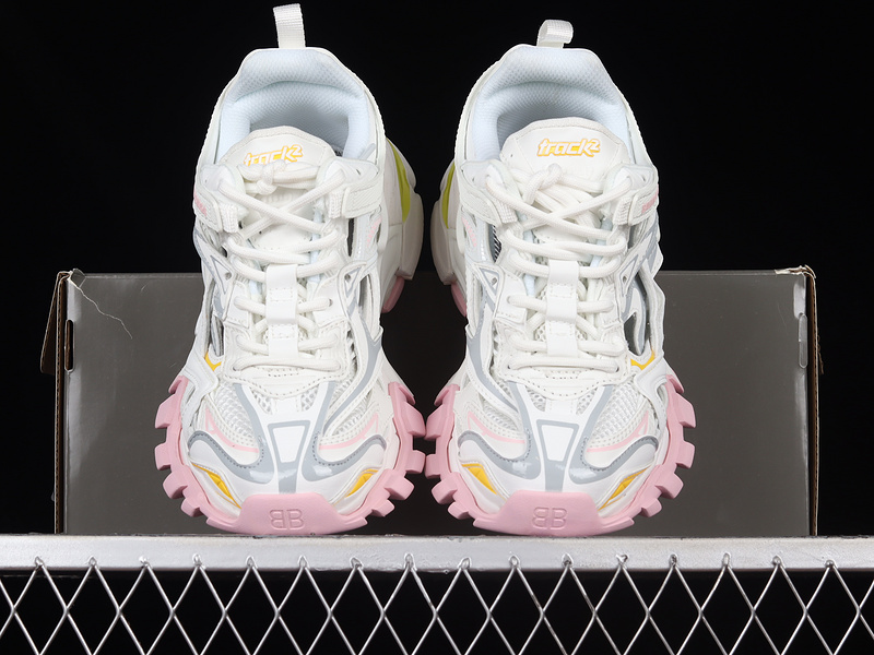 Balenciaga Track 4.0 Sneakers White/Yellow/Pink 9