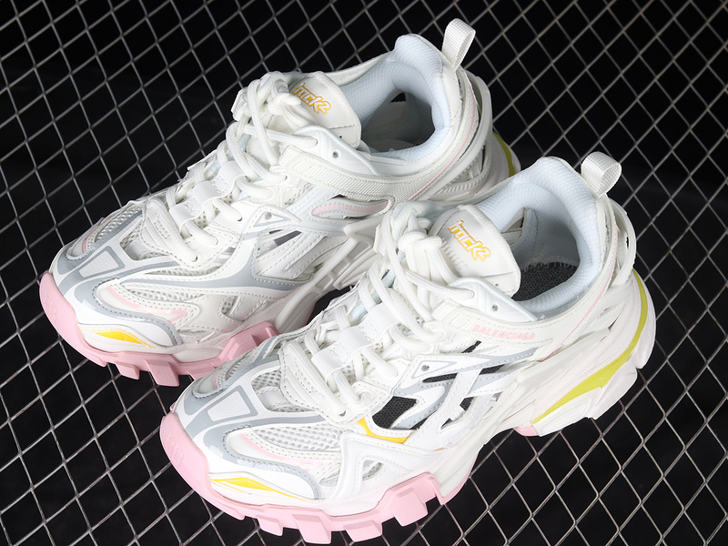 Balenciaga Track 4.0 Sneakers White/Yellow/Pink 11