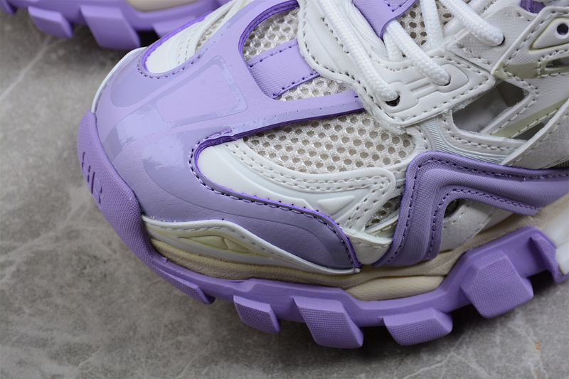 Balenciaga Track 2 Open Sneakers White/White/Light Purple 25