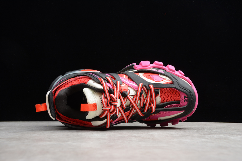 Get Track 2.0 Sneaker Black/Red/Pink 7