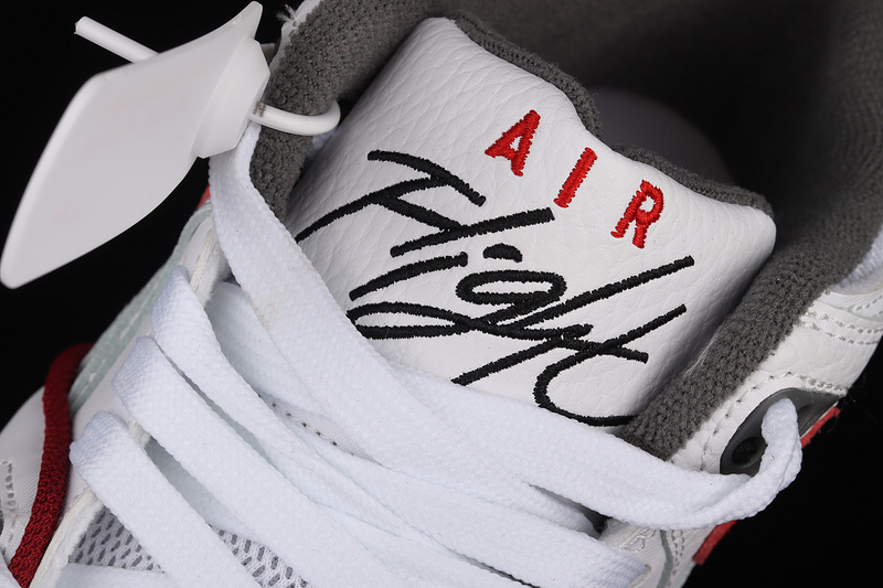 Air Flight 89 White/Ash Grey-Team Red 3