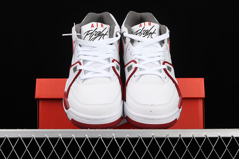 Air Flight 89 White/Ash Grey-Team Red 25