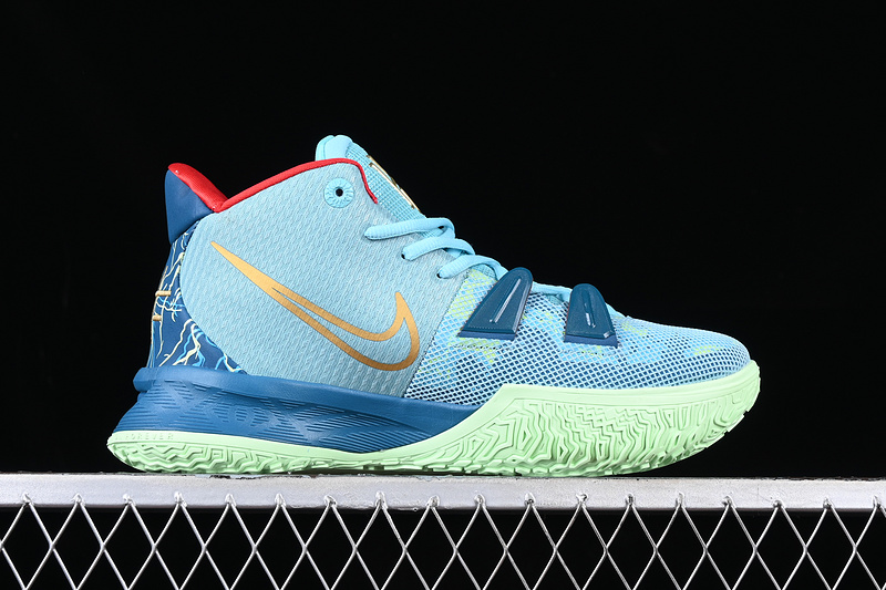 Kyrie 7 Preheat Special Fx Bleached Aqua/Metallic Gold/Green Abyss 13