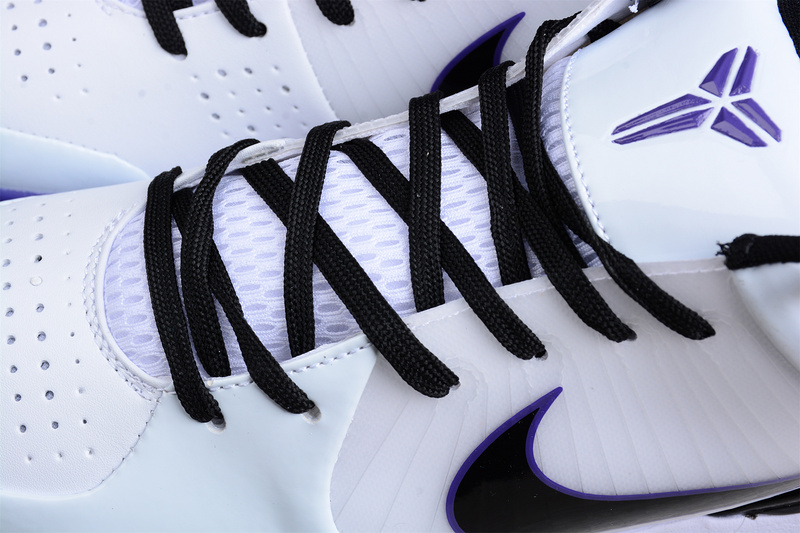 Zoom Kobe 4 Inline White/Black-Varsity Purple 5