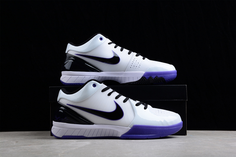 Zoom Kobe 4 Inline White/Black-Varsity Purple 27