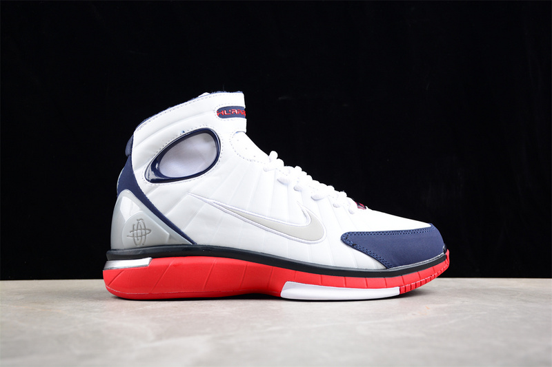 Air Zoom Huarache 2K4 White/Metallic Silver-Obsidian-Sport Red 7