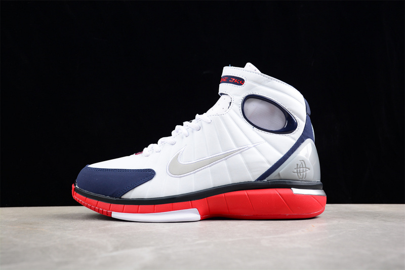 Air Zoom Huarache 2K4 White/Metallic Silver-Obsidian-Sport Red 13