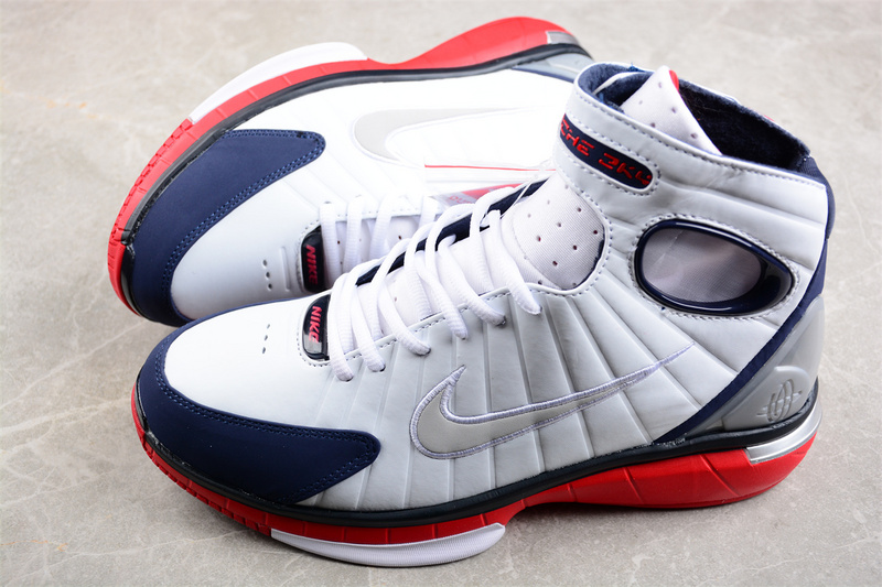 Air Zoom Huarache 2K4 White/Metallic Silver-Obsidian-Sport Red 17