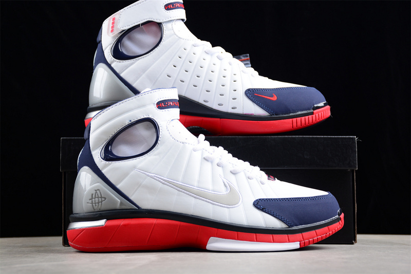 Air Zoom Huarache 2K4 White/Metallic Silver-Obsidian-Sport Red 29