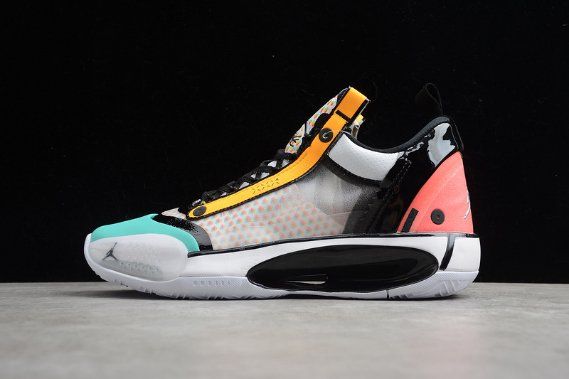 Air Jordan 34 Low Guo Ailun White/Black/Multi-Color 15