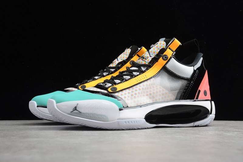 Air Jordan 34 Low Guo Ailun White/Black/Multi-Color 29