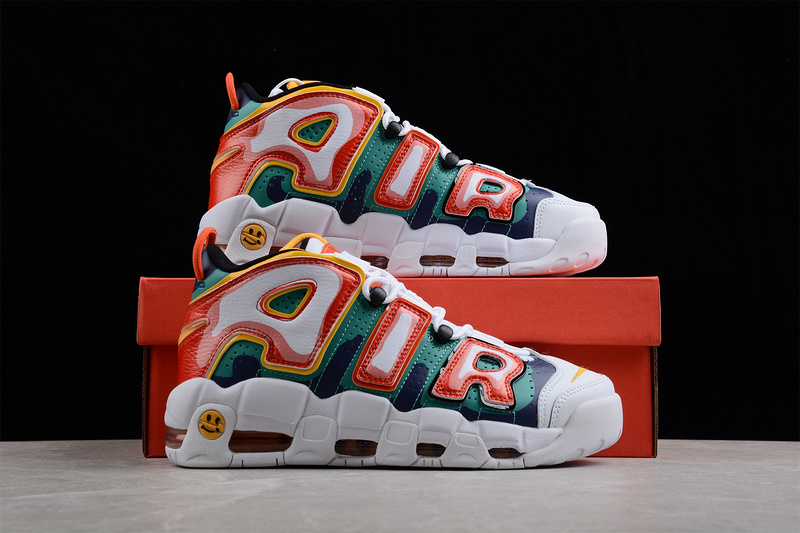 Air More Uptempo Og White/University Gold/Green 3