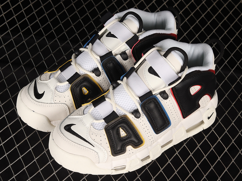 Air More Uptempo 96 Primary Colors Black/Sail/Black/Team Orange 25