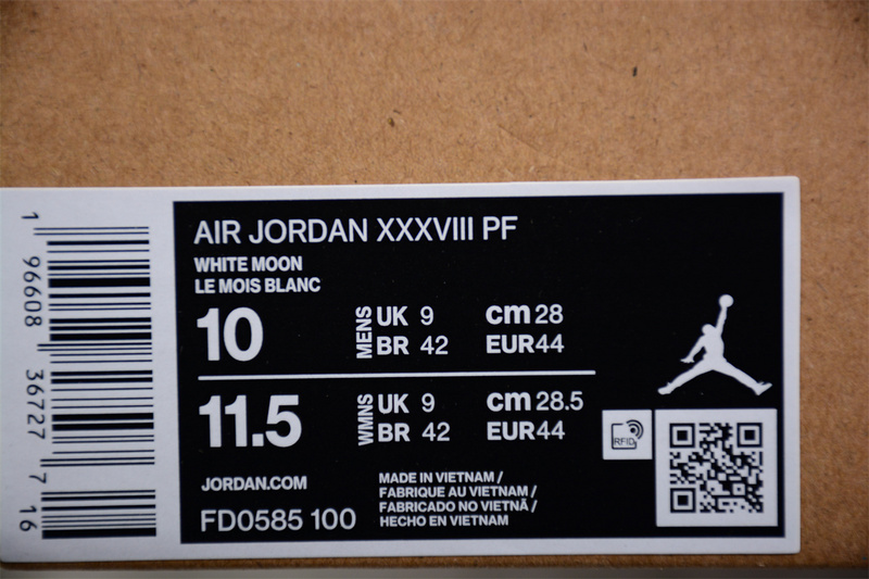 Guo Ailun X Air Jordan 38 Pf White/Clear Jade/Jade Ice/Sundial 3