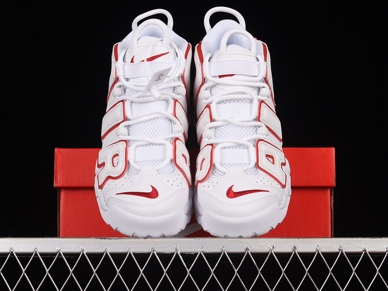 Air More Uptempo Gs 2021 White/Varsity Red 11