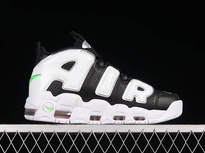 Air More Uptempo Black/Metallic Silver/Green Strike/Summit White 7