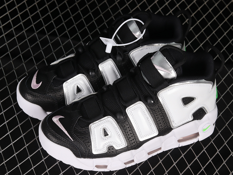 Air More Uptempo Black/Metallic Silver/Green Strike/Summit White 11