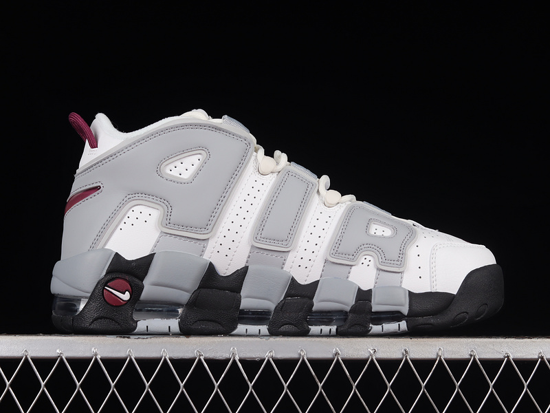 Air More Uptempo Summit White/Rosewood/Wolf Grey/Pure Platinum/Black/Clear 23