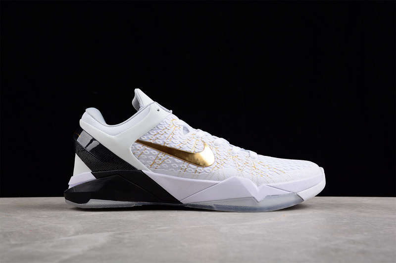 Zoom Kobe 7 System Elite Home White/Metallic Gold-Black-Natural Grey 9