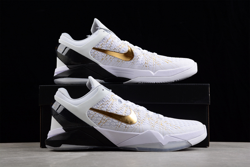 Zoom Kobe 7 System Elite Home White/Metallic Gold-Black-Natural Grey 23