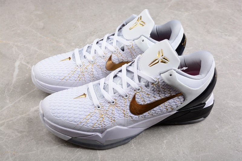 Zoom Kobe 7 System Elite Home White/Metallic Gold-Black-Natural Grey 35