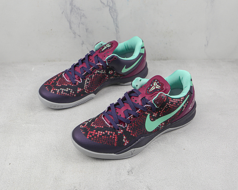 Kobe 8 System Pit Viper Purple Dynasty/Green Glow-Raspberry Red 15