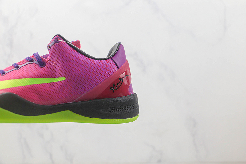 Kobe 8 System Mambacurial Red Plum/Elctrc Green-Pnk Flsh 7