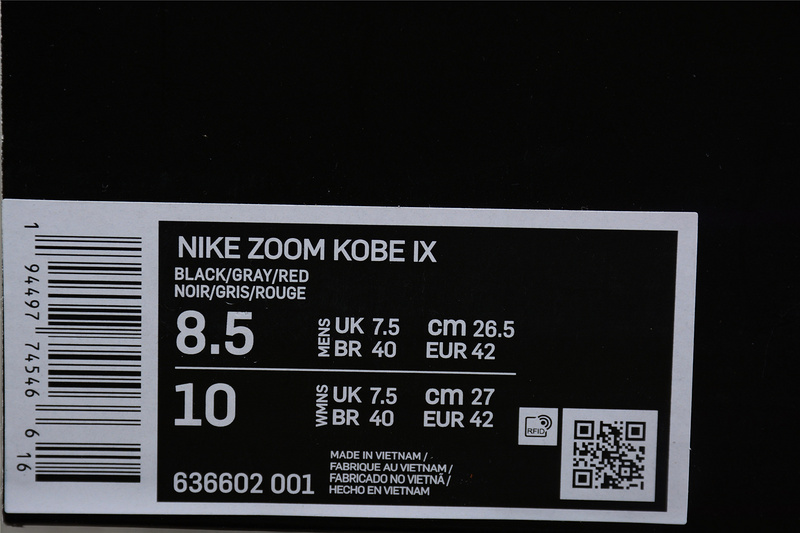 Zoom Cobe 9 Black/Grey/Red 21