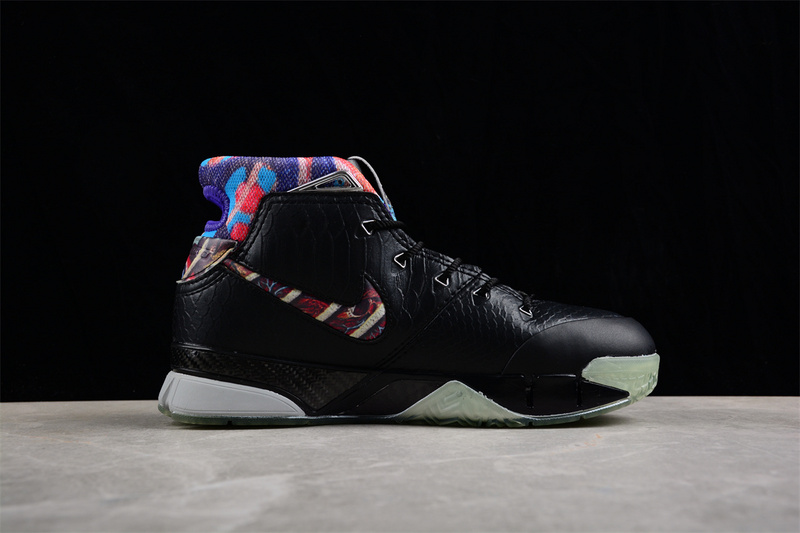 Zoom Kobe 1 Black/Multi-Color-Wolf Grey 3