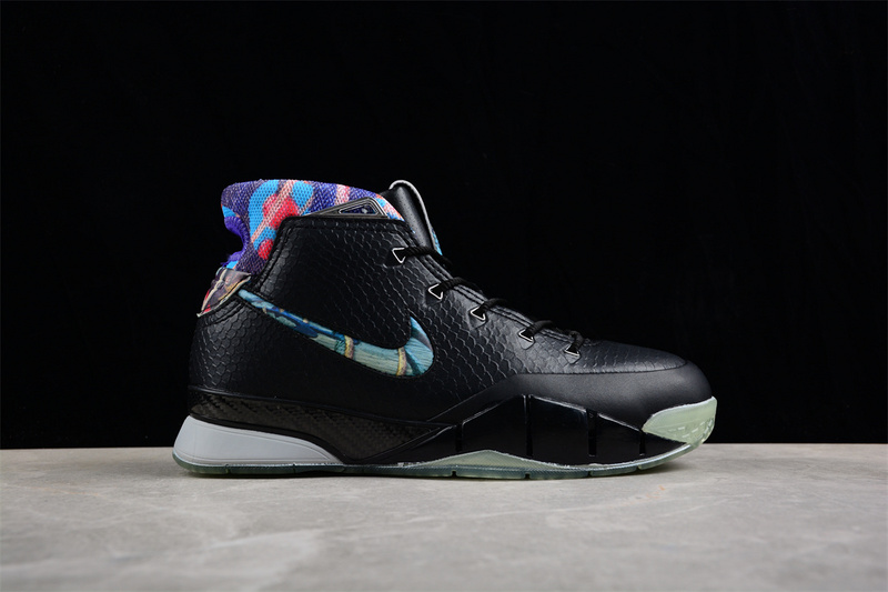 Zoom Kobe 1 Black/Multi-Color-Wolf Grey 15