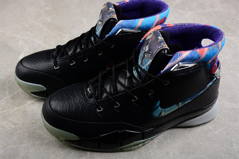 Zoom Kobe 1 Black/Multi-Color-Wolf Grey 19