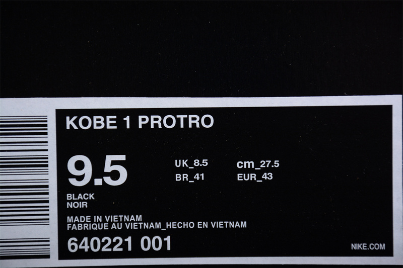 Zoom Kobe 1 Black/Multi-Color-Wolf Grey 23