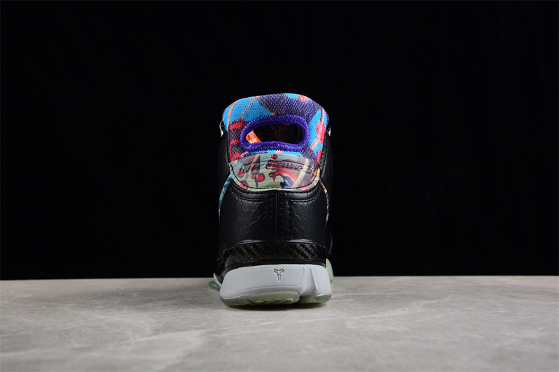 Zoom Kobe 1 Black/Multi-Color-Wolf Grey 31