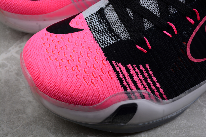 Kobe 10 Elite Mambacurial Black/Black-Wolf Grey-Pink Flash 27