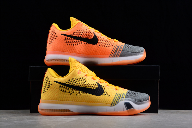 Kobe 10 Elite Rivalry Total Orange/Laser Orange/Tumbled Grey/Black 23