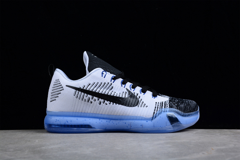 Kobe 10 Elite Premium Htm Shark Jaw White/Black/Blue 11