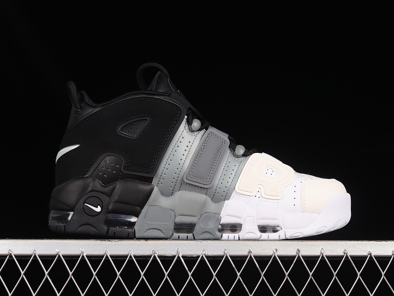 Air More Uptempo Tri-Color Black/Cool Grey/White 25