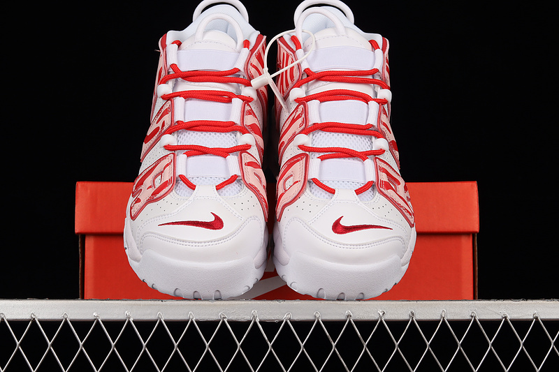 Air More Uptempo White/Varsity Red/White 7